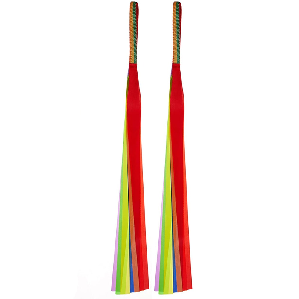 Rainbow Dance Ribbon Streamer Wand for Kids Rhythmic Gymnastics and Sensory Play