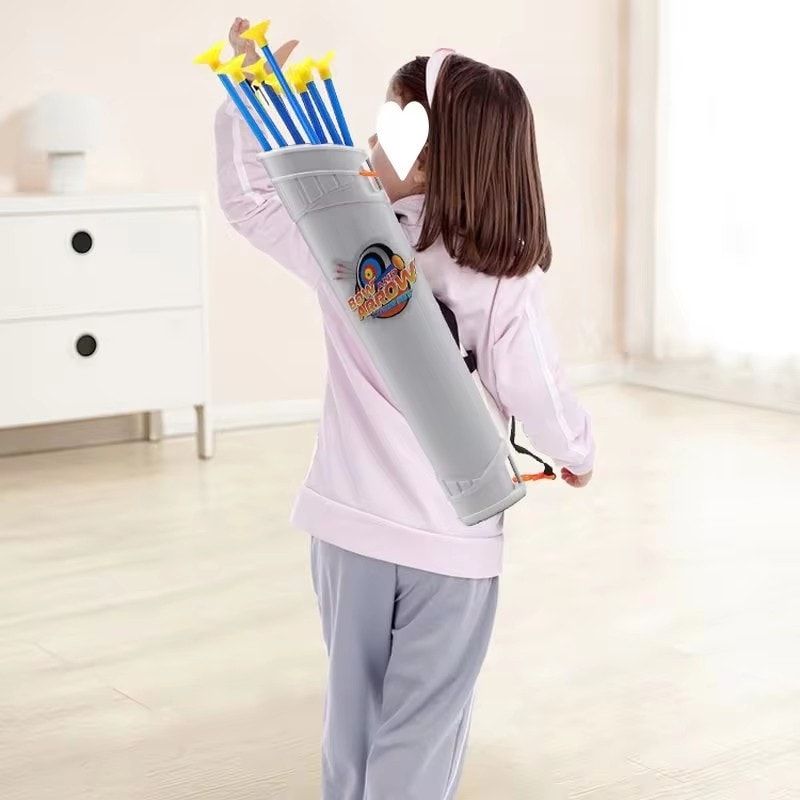 Kids Archery Set with Target Safe Suction Cup Bow and Arrow Toy for Outdoor Fun
