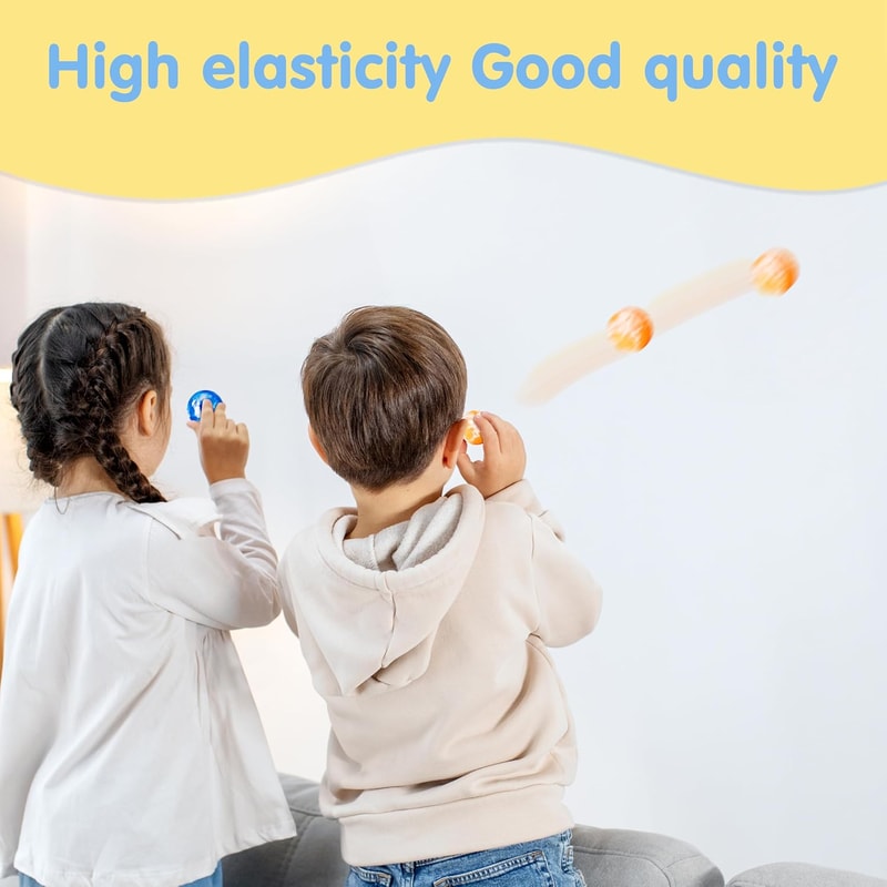 Colorful Assorted Bouncy Balls Bulk Set for Kids Party Favors and Birthday Gift Packs