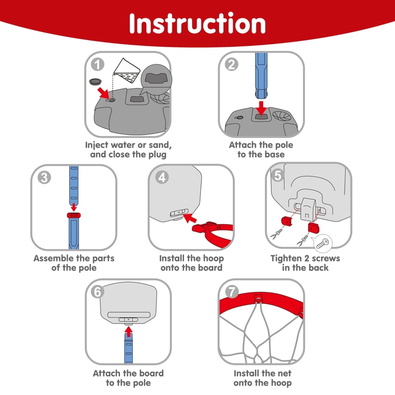 Adjustable Kids Basketball Hoop Indoor Set with Height Control and Ball for Toddlers Play