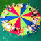 Kids Rainbow Parachute Play Set with Jumping Bag for Outdoor Team Games and Group Activities