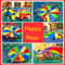 Kids Rainbow Parachute Play Set with Jumping Bag for Outdoor Team Games and Group Activities