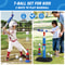 Kids Basketball Hoop Set with T Ball Trainer and Automatic Pitching Machine Toy for Toddlers