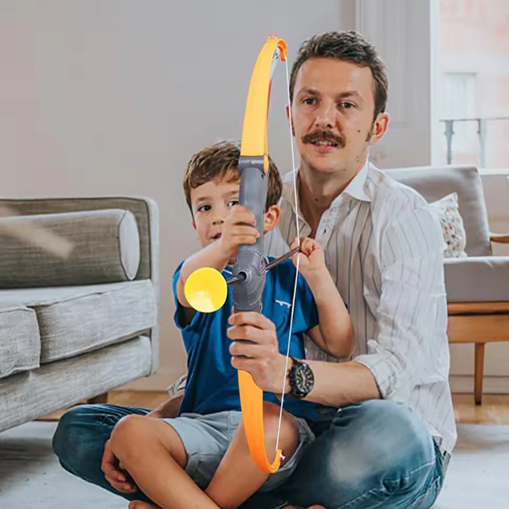 Kids Archery Set Toy with Target Safe Outdoor Bow and Arrow Shooting Game for Children