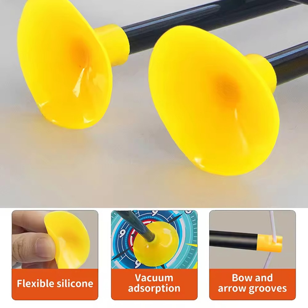 Kids Archery Set Toy with Target Safe Outdoor Bow and Arrow Shooting Game for Children