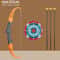 Kids Archery Set Toy with Target Safe Outdoor Bow and Arrow Shooting Game for Children