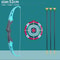 Kids Archery Set Toy with Target Safe Outdoor Bow and Arrow Shooting Game for Children