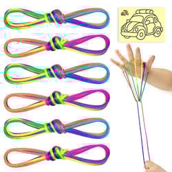 rainbow cat cradle string game for kids interactive hand string toy