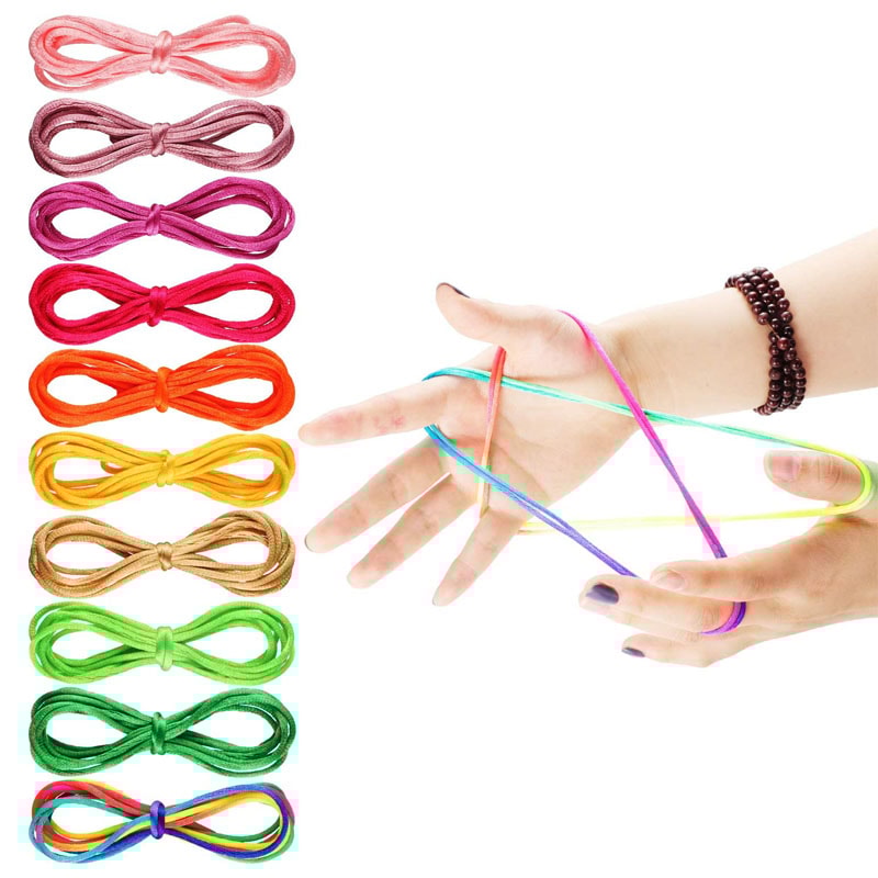 Rainbow Cat Cradle String Game for Kids Interactive Hand String Toy