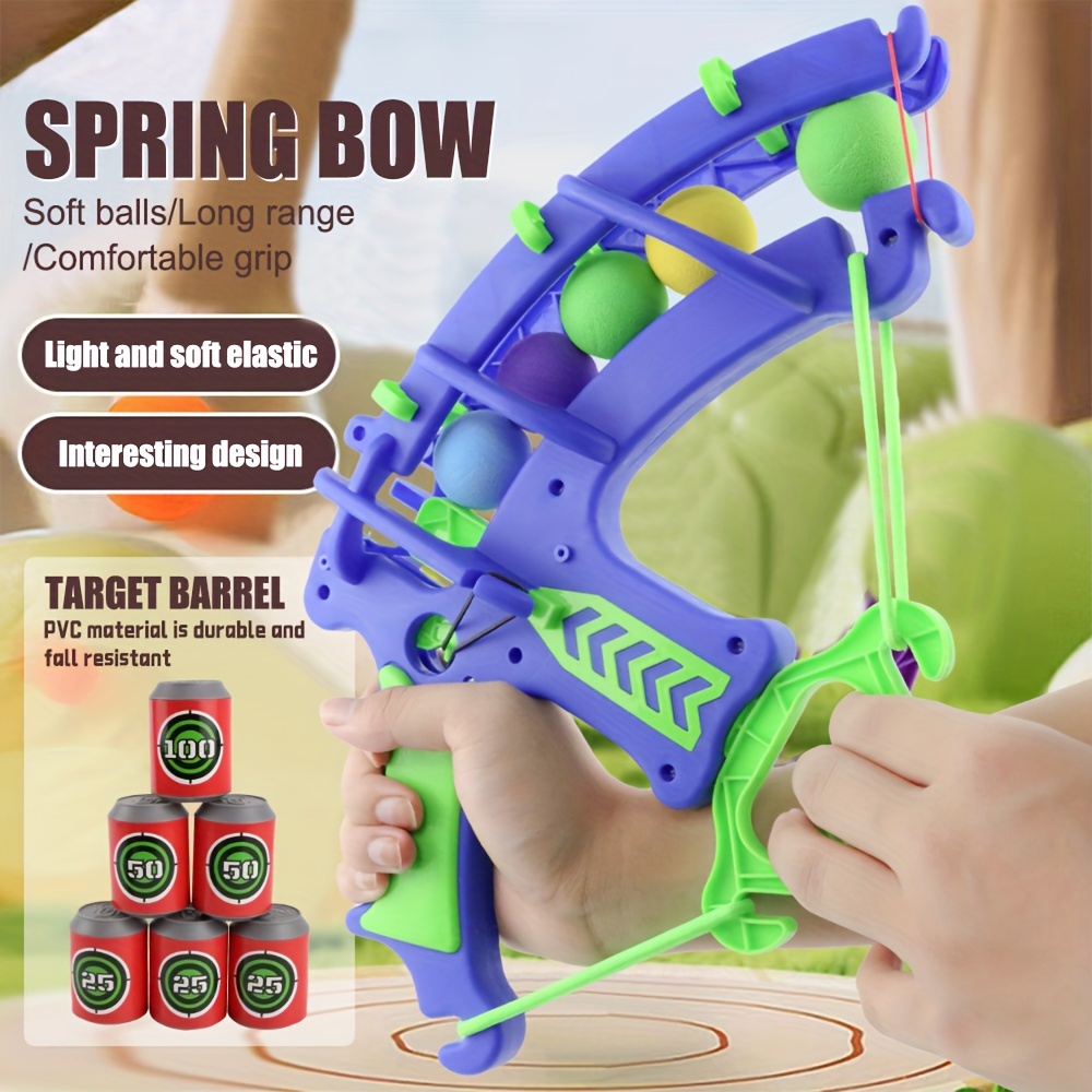 Interactive Kids Shooting Target Game Toy Set with Foam Bullets for Skill Building Play