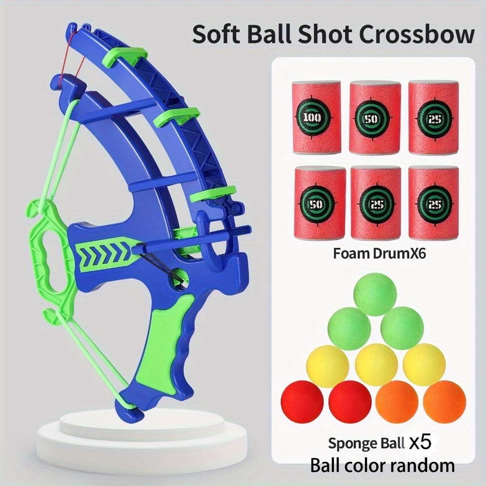 Interactive Kids Shooting Target Game Toy Set with Foam Bullets for Skill Building Play