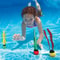 High Visibility Kids Pool Diving Toys Set, Colorful Ocean Plant Sink Toys for Swimming Training