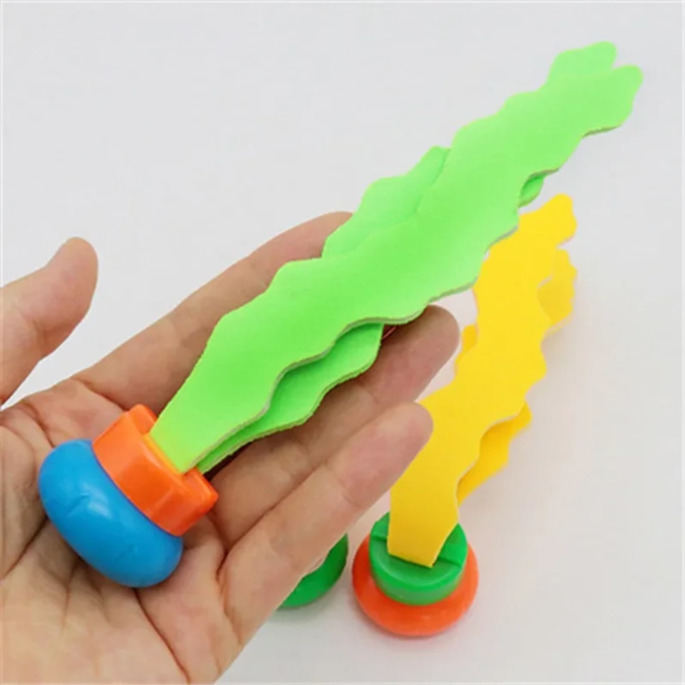 High Visibility Kids Pool Diving Toys Set, Colorful Ocean Plant Sink Toys for Swimming Training