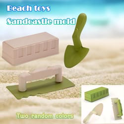 kids beach shovel set, sandcastle building tool, anti slip handle sandbox toy