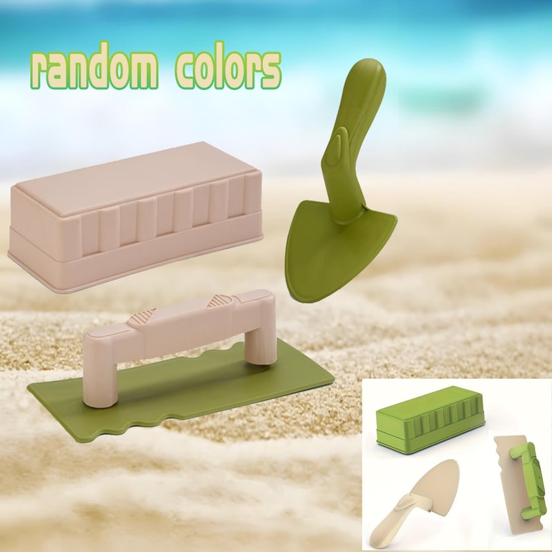 Kids Beach Shovel Set, Sandcastle Building Tool, Anti Slip Handle Sandbox Toy