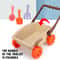 Kids Beach Toy Set With Trolley Collapsible Bucket Sand Molds And Mesh Bag For Easy Play 4