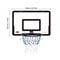Indoor Kids Basketball Hoop Set Wall Mounted No Drill Basketball Game For Home Play 5