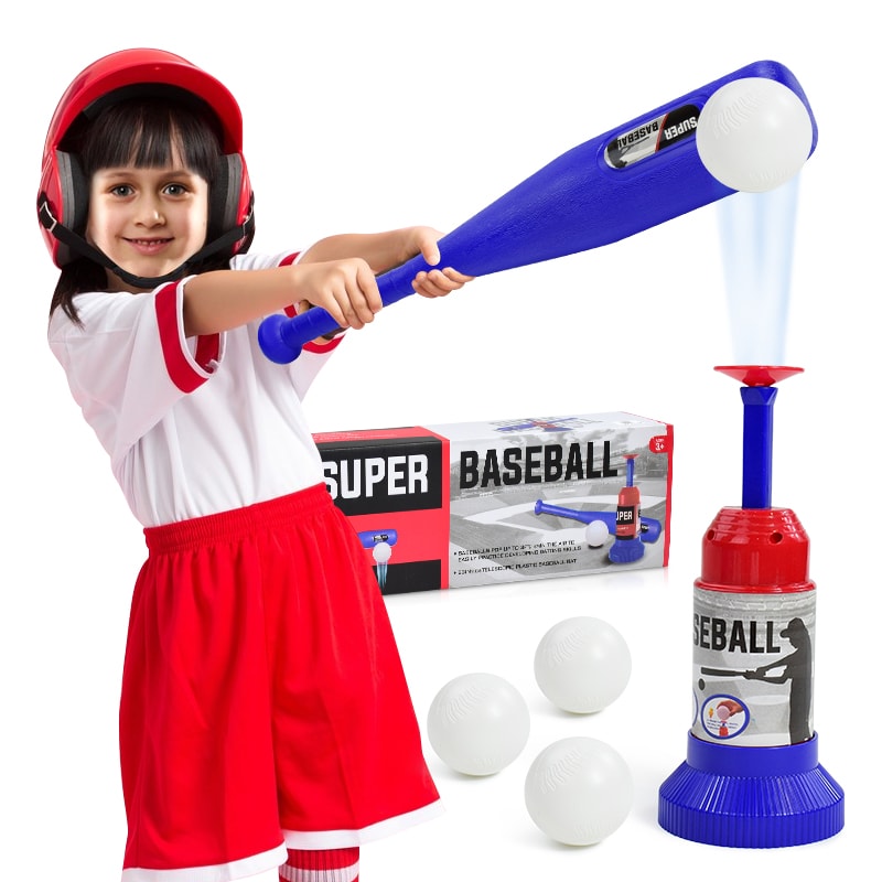 Kids T Ball Set For Toddlers Outdoor Baseball Toy Beginner Sports Kit 1