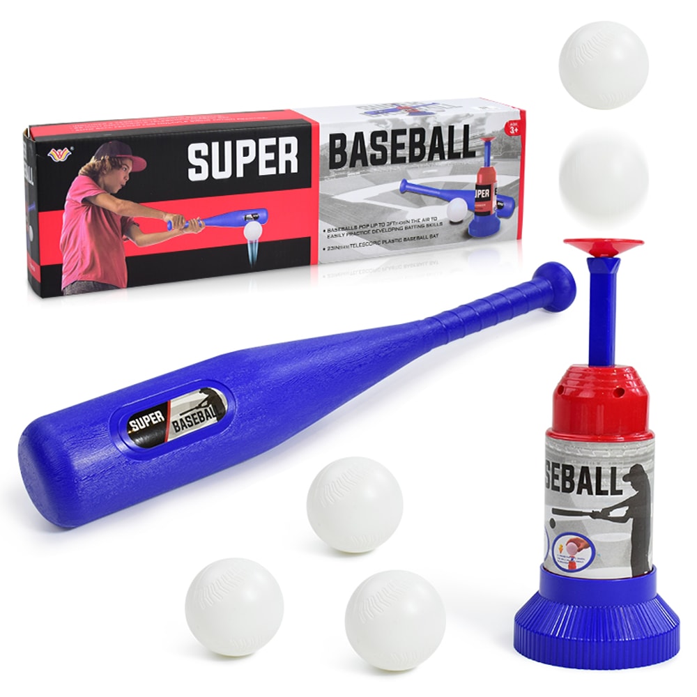 Kids T Ball Set For Toddlers Outdoor Baseball Toy Beginner Sports Kit 2