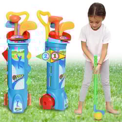 kids golf set toy clubs indoor outdoor game family fun training kit