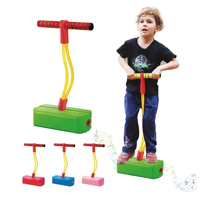 Kids Foam Pogo Jumper Stick Safe Indoor Outdoor Balance Training Toy For Active Play 0