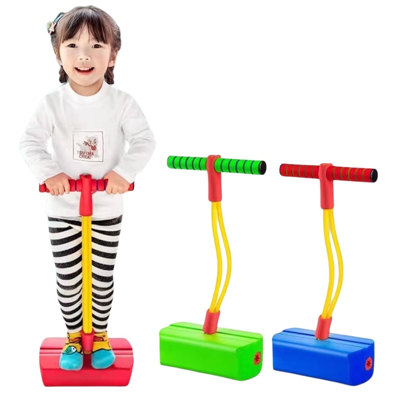 Kids Foam Pogo Jumper Stick Safe Indoor Outdoor Balance Training Toy For Active Play 2