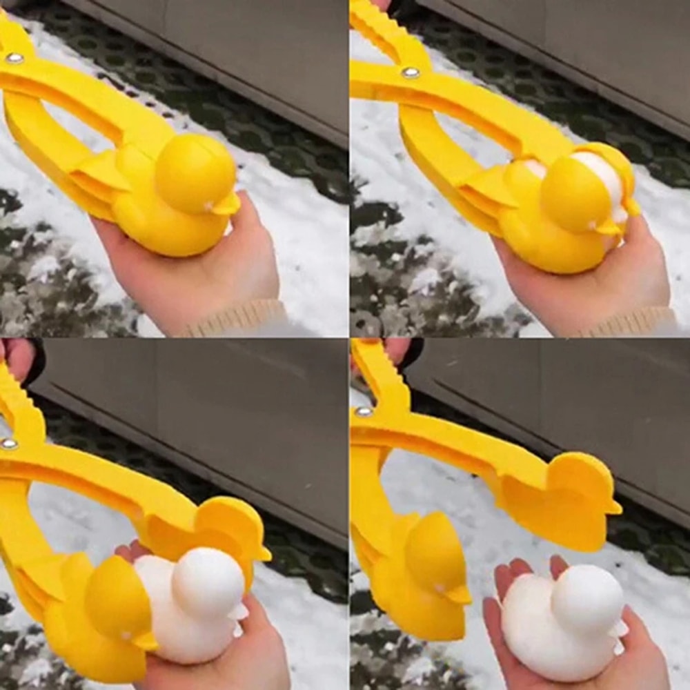 Cartoon Snowball Maker Tool, Easy Snowball Clip Toy for Kids Winter Outdoor Fun