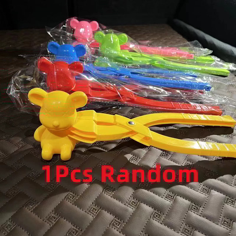 Cartoon Snowball Maker Tool, Easy Snowball Clip Toy for Kids Winter Outdoor Fun