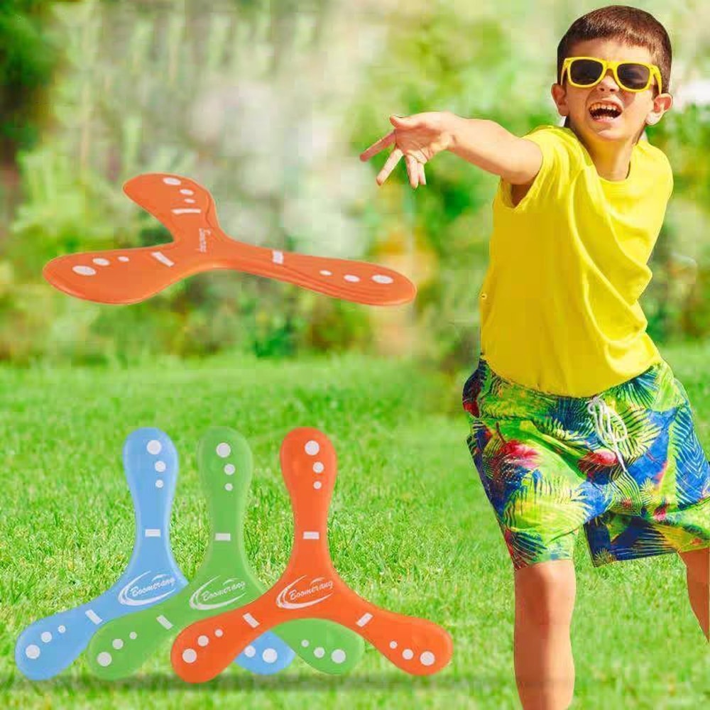 High Bounce Soft Boomerang Toy for Kids and Adults Outdoor Fun Game