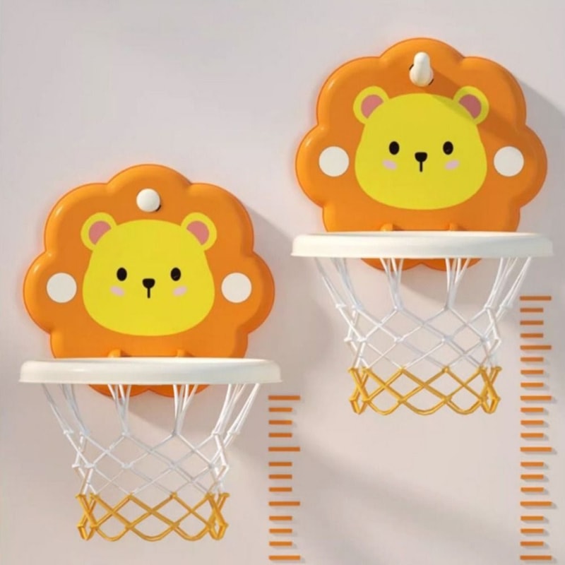 Cartoon Mini Basketball Hoop Set Over The Door Indoor Basketball Game For Kids And Teens 4