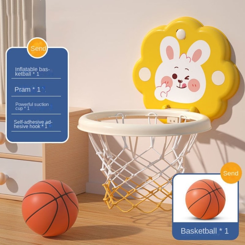 Cartoon Mini Basketball Hoop Set Over The Door Indoor Basketball Game For Kids And Teens 6