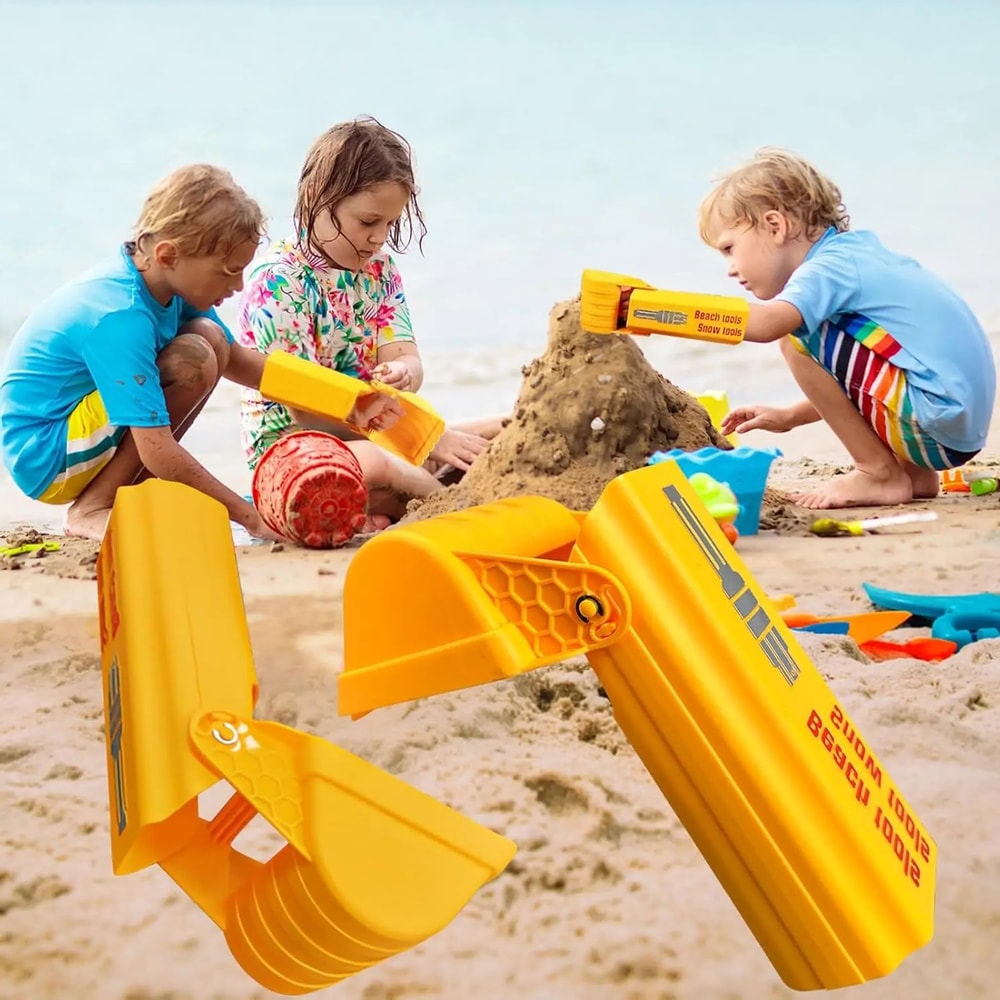 High Power Kids Excavator Sand Digger Toy with Hand Arm for Beach and Outdoor Play