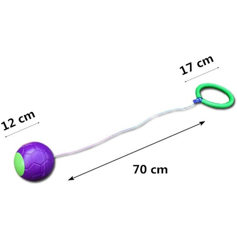 Kids Light-Up Jump Ring Ball Toy for Outdoor Play Coordination Balance Training