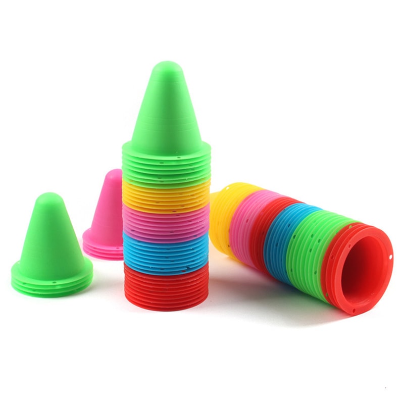 Colorful Roller Skating Cones Set for Slalom and Agility Training Markers