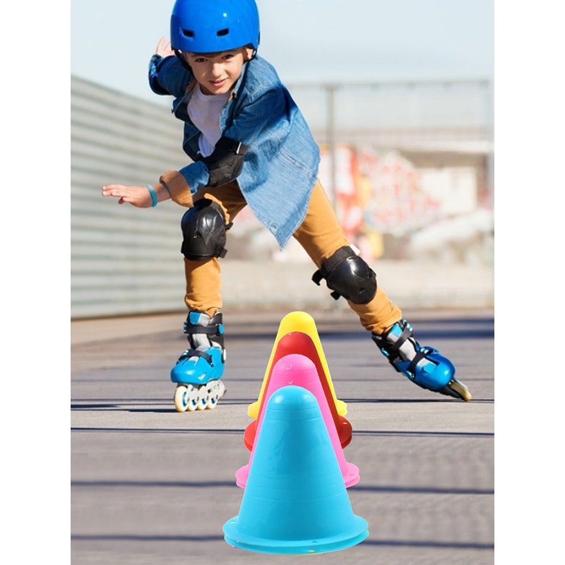 Colorful Roller Skating Cones Set for Slalom and Agility Training Markers