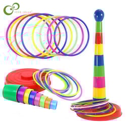 kids ring toss game outdoor stacking toy parent child interactive play set
