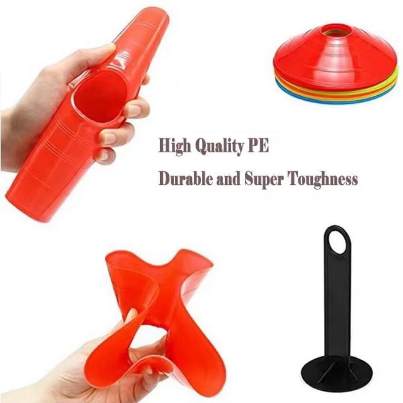 Agility Training Cones Set Football Speed Drills Disc Cones Multi Sport Marker Kit 4