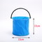 Portable Foldable Bucket Collapsible Water Bucket for Beach, Camping and Fishing