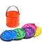 Portable Foldable Bucket Collapsible Water Bucket for Beach, Camping and Fishing