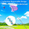 Retractable Kids Bug Catching Net Outdoor Butterfly Net with Telescopic Handle