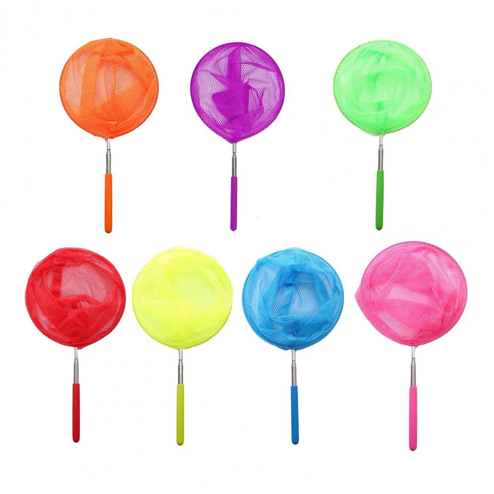 Retractable Kids Bug Catching Net Outdoor Butterfly Net with Telescopic Handle