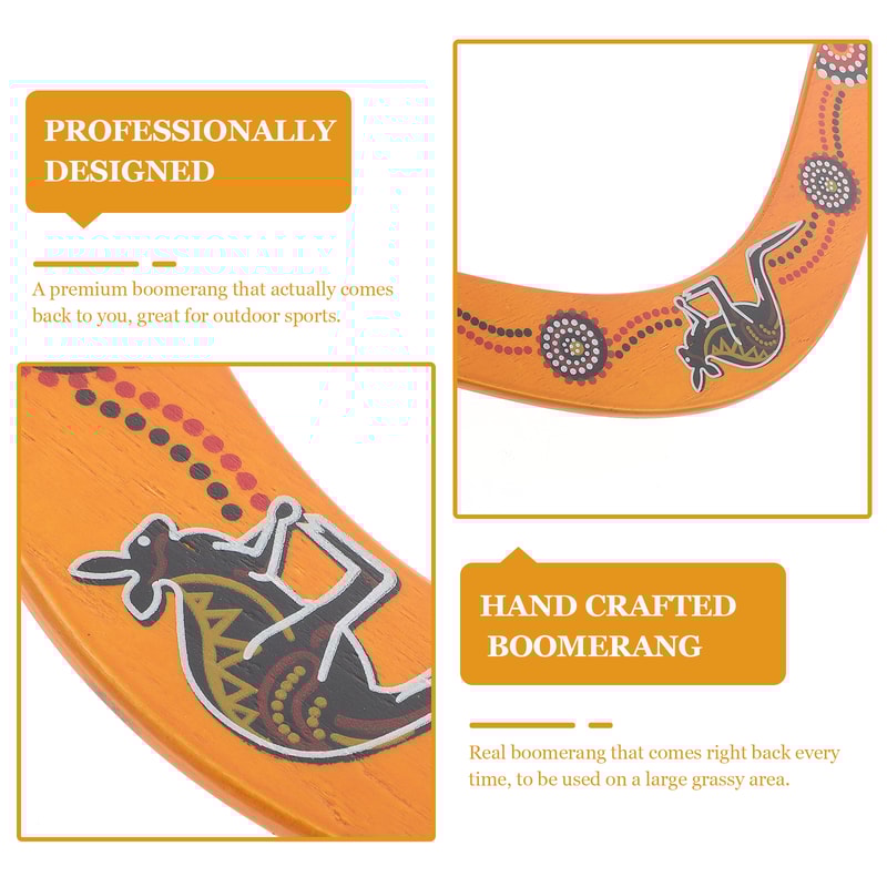 High Return Kangaroo Boomerang Outdoor Throw Game For Kids And Family Fun 4