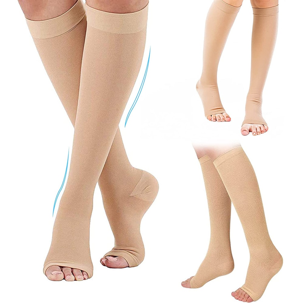 Medical Toeless Compression Socks For Circulation And Varicose Vein Support 6