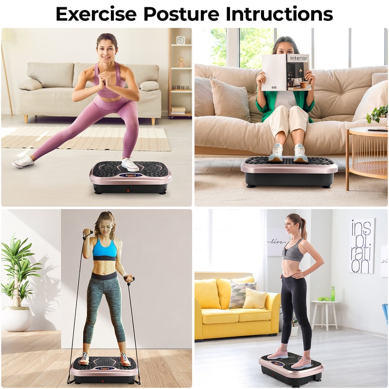 Home Fitness Vibration Platform Exercise Machine For Strength And Balance Training 6