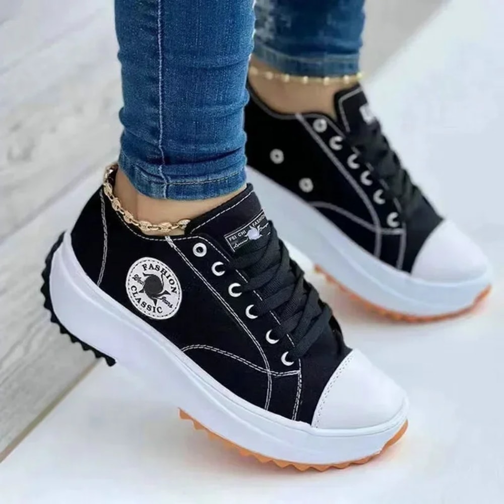 Stylish Women Casual Canvas LaceUp Shoes 6