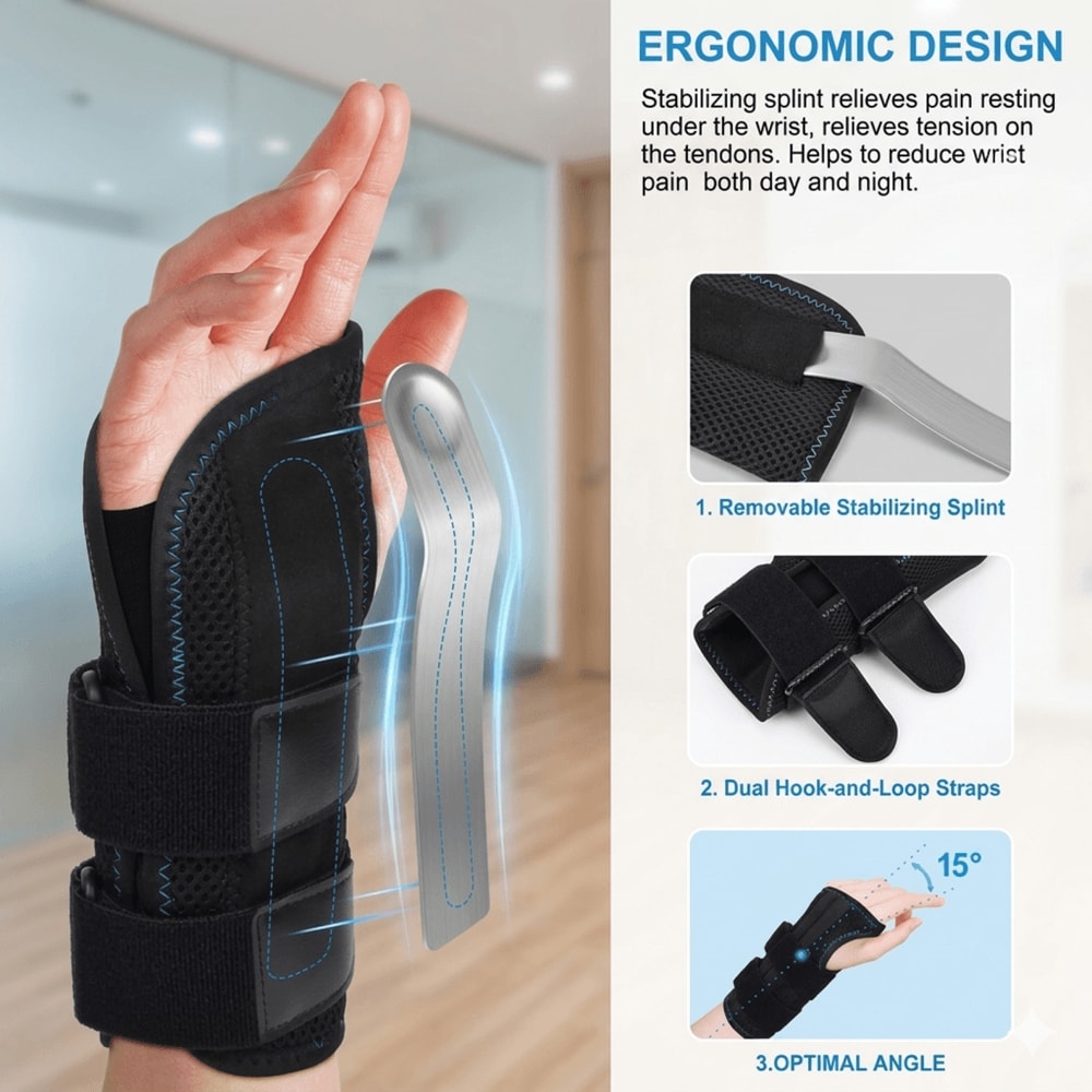 Wrist Brace For Carpal Tunnel Pain Relief With Thumb Support And Daily Comfort 1