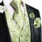Men Formal Silk Vest Set With Jacquard Tie And Pocket Accessories 20