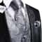 Men Formal Silk Vest Set With Jacquard Tie And Pocket Accessories 23
