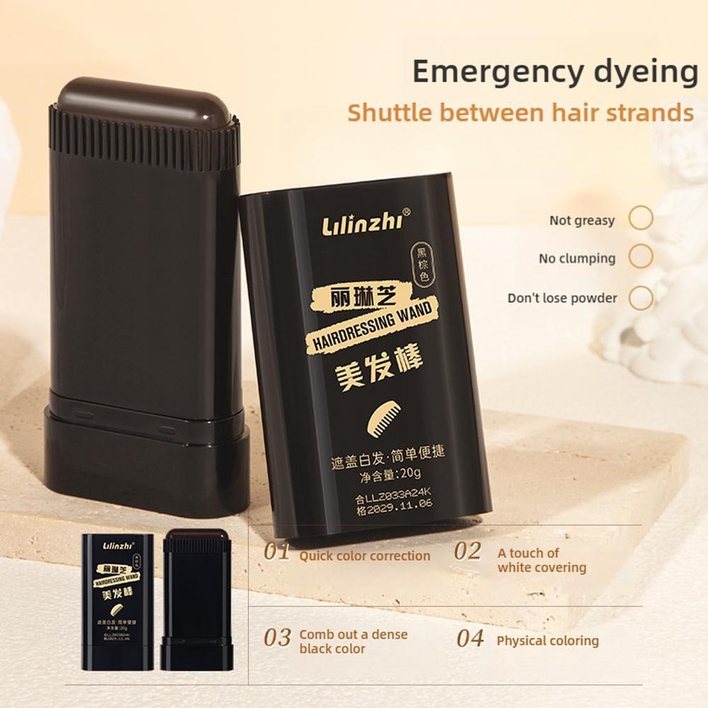 Instant Gray Hair Touch Up Comb Stick for Natural Root Coverage