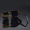 Golden Edge Frameless Sunglasses with Anti Glare Lenses and UV Protection